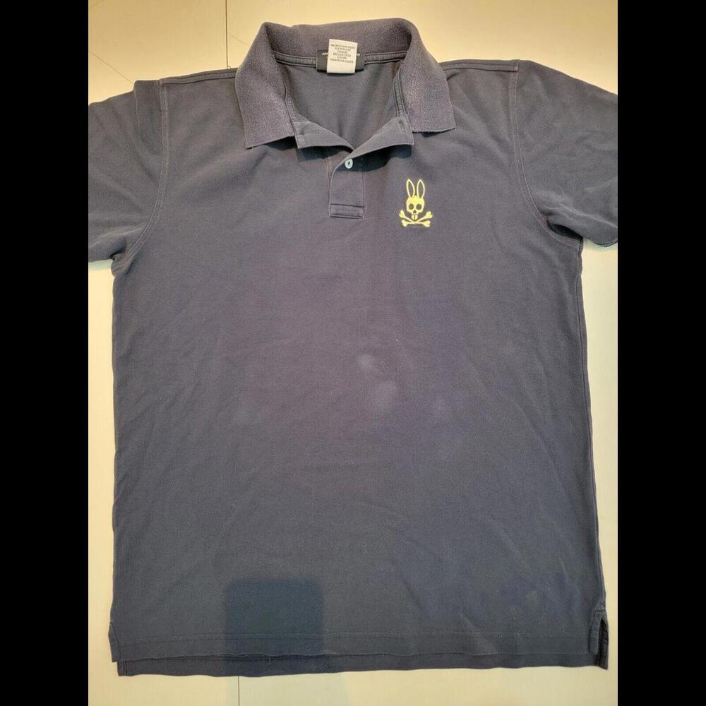 Psycho Bunny size 7 Golf Polo Shirt Dark Blue